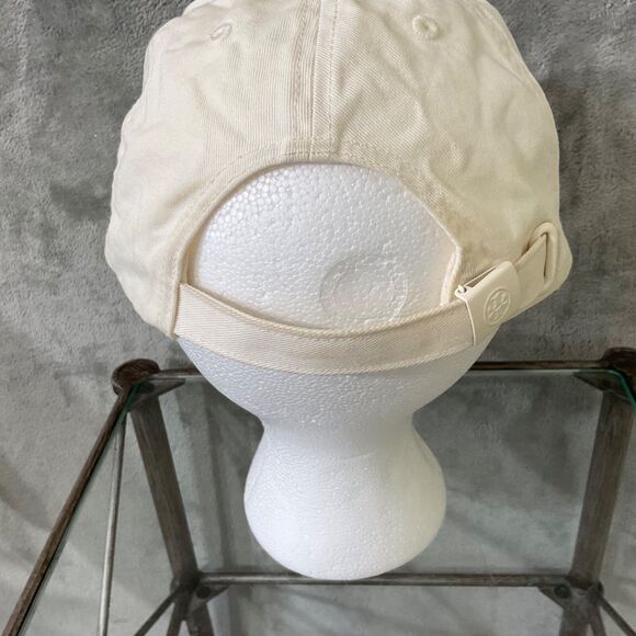 Tory Burch Logo Hat cotton baseball cap Tennis Pickleball White - Picture 5 of 14